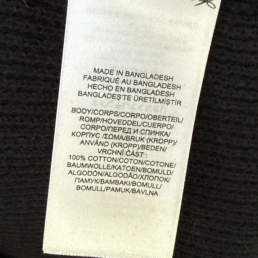 NWT Ralph Lauren Drawstring Cowl Neck Sweater‎ Sz M Black Combed Cotton Slouchy